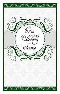 Wedding Program Cover Template 13C - Graphic 10